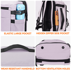 Sac à dos de voyage unisexe, sac à dos décontracté pour le quotidien avec poche sèche et humide, sac à dos d'affaires imperméable pour ordinateur portable - Product Image 5