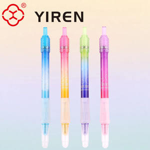 YIREN Rhinestone decorado gradiente bolígrafos cuerpo transparente palabras inspiradoras chicas favoritas - Product Image 5