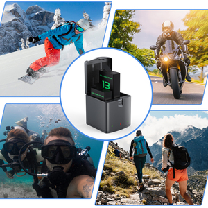 Thay thế pin sạc cho <span class=keywords><strong>Gopro</strong></span> Hero 13 phụ kiện tương thích với máy ảnh thể thao - Product Image 5