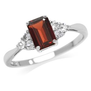 Anello di fidanzamento con granato, anelli con granato in oro giallo, anello solitario con granato scuro a forma di goccia d'acqua - Product Image 6