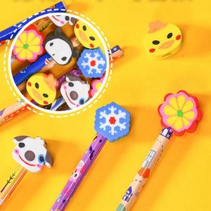 Lápiz de Madera Hb con Borrador, Bonito Juego de Lápices, Artículo Promocional para Aulas Escolares, Mina Negra para Niños - Product Image 3