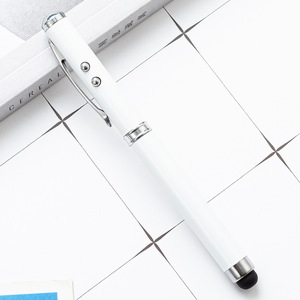Bút Cảm Ứng Màn Hình 4 Trong 1 Bút Kim Loại Màu Trơn Đèn LED Đèn Pin Laser Mạnh Mẽ Cho Điện Thoại Di Động - Product Image 5
