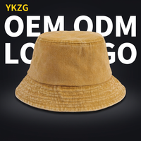 Chapeau de pêcheur en coton sergé délavé style rétro, fabrication OME/ODM, unisexe, mode coréenne et japonaise, respirant, coupe-vent, protection solaire