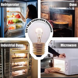 Ampoules pour four G45, ampoules résistantes aux hautes températures, ampoules de remplacement pour appareils électroménagers de 40 watts pour four, <span class=keywords><strong>cuisinière</strong></span>, micro-ondes - Product Image 6