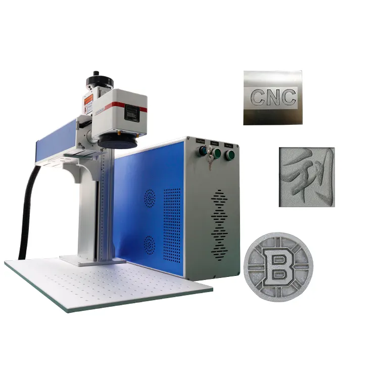 Machine portative d'inscription de laser de fibre fendue par fibre de type 20w 30w 50w 100w de bureau