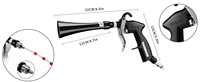 Pistola Eléctrica de Eliminación de Manchas Profundas Tornado Air Pulse, Limpiador de Detalles para Automóviles, Limpiador de Acero para Edificios, Lavadora de Autos, Presión de 6-9.2 bar