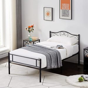 Cama doble modular de fábrica al por mayor para dormitorios y estudios, estructura de cama de metal y hierro de 1.8 metros, simple y elegante, tamaño hotel. - Product Image 3
