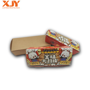 XJY Custom Eco-friendly Fry Fried Chicken Disposable Take Out Burger Paper Fries Box Fast Food Packaging