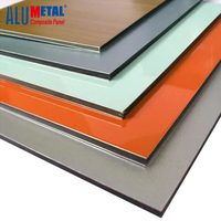 Paneles Compuestos de Aluminio Ignífugos de Diseño Moderno Personalizados ALUMETAL, Fabricados en Fábrica, ACP ACM para Uso en Apartamentos, Ligeros