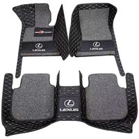 Tapis de sol de voiture de luxe imperméables à double couche en cuir/PVC de 20 mm d'épaisseur, ensemble complet pour ACURA MDX RDX ZDX TSX RL TL CDX TLX