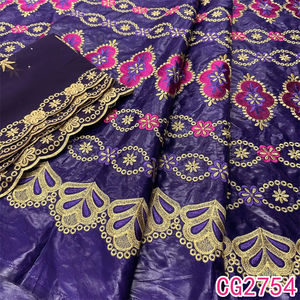 Nouveau Tissu Bazin Africain de Haute Qualité pour Robe, Bazin Riche Brodé pour Vêtement, Bazin Écologique avec Pierres, Nouvelle Arrivée - Product Image 2