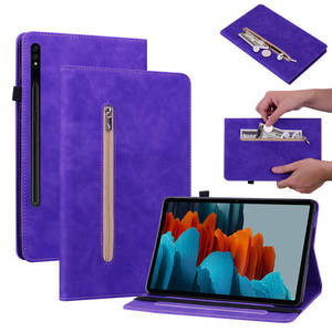 Étui portefeuille en cuir PU pour tablette <span class=keywords><strong>Samsung</strong></span> Galaxy <span class=keywords><strong>Tab</strong></span> S7 11" T870 SM-T875 SM-T876B (LTE/5G)/<span class=keywords><strong>TAB</strong></span> <span class=keywords><strong>S8</strong></span> 11" X700 X706 - Product Image 1