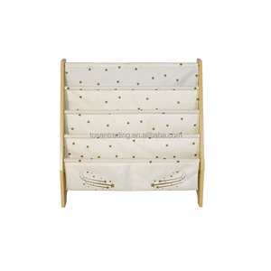 ชั้นวางหนังสือเด็กดีไซน์ใหม่ทำจากไม้ ชั้นวางของแบบเปิด 4 ชั้นสำหรับห้องเด็ก - Product Image 2