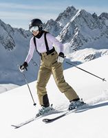 Pantalon de ski et de snowboard pour femme Pioneer Camp, coupe ample, imperméable, isolé, avec bretelles, chaud pour l'hiver