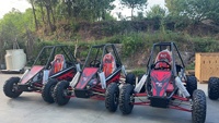 Kart à Pédales Monoplace EGS le Plus Chaud de 2024, Moteur 180cc Quatre Temps Refroidi par Huile, Freins à Disque Hydrauliques, Cylindre Unique, Buggy de Dune Extérieur