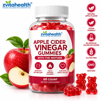 Gummies véganes au vinaigre de cidre de pomme à marque privée avec la mère naturelle, B12, B9, extrait de grenade et de betterave – Soutien énergétique et métabolique pour adultes