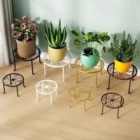 Ensemble de 5 supports à fleurs en fer, support à fleurs sur pied pour intérieur et extérieur, balcon, salon, support pour pot de fleurs
