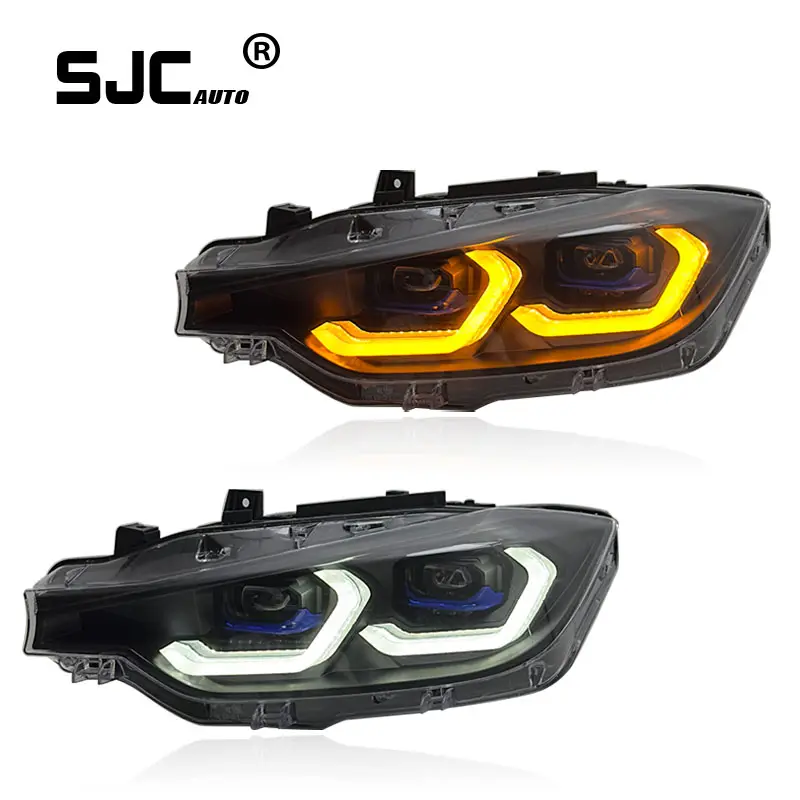 SJC Auto Car Accessories New Style for BMW 3 Series F30 F35 Headlight Assembly 2013-2018 Modified LED Front Lamps Brake Lights