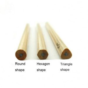Lápiz HB de Madera Natural con Borrador y Logotipo - Product Image 2