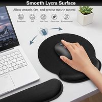 Ensemble de trois pièces personnalisé pour clavier et souris ergonomiques en gel, repose-poignets en silicone, base en caoutchouc anti-rayures, support à mémoire de forme