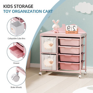 Estantería Metálica Giratoria para Niños Wireking, Organizador de Juguetes, Estante de Almacenamiento para Dormitorio RY811370, Estantería Infantil RY811370 RY81 - Product Image 1