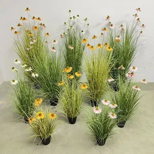 Planta Artificial en Maceta para Decoración de Interiores, Planta Verde de Calidad, Flores Artificiales de Gran Tamaño (150 cm) - Product Image 1