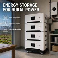 Batterie solaire empilable 15 kWh 20 kWh 51,2 V 200 Ah avec modules Plug and Play pour une installation facile, alimentation de secours pour toute la maison