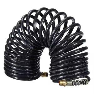 Tuyau pneumatique spiralé en PU de haute qualité, longueur 10-50 m, avec raccords rapides pour l'eau, les fluides, etc. - Product Image 6