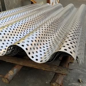 Costruzione di materiali <span class=keywords><strong>decorativi</strong></span> esterni pannello murale per facciate ondulato perforato in <span class=keywords><strong>alluminio</strong></span> - Product Image 4