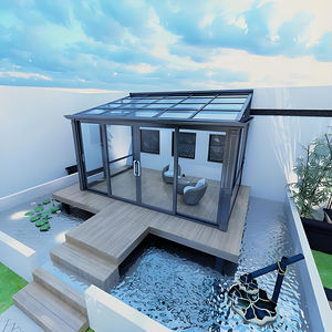 Villa de jardin toute saison Yuantai, imperméable, avec <span class=keywords><strong>véranda</strong></span>, serre, maison en verre, salle à manger, solarium, <span class=keywords><strong>véranda</strong></span> en aluminium motorisée - Product Image 2