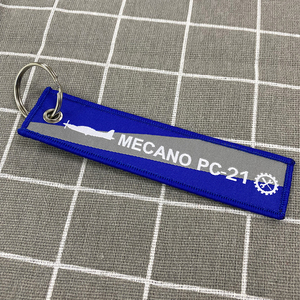 Đôi bên tùy chỉnh móc khóa trước khi chuyến bay máy bay phản lực thẻ cá nhân dệt móc khóa cho món quà - Product Image 6