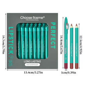 Ensemble de crayons à lèvres minéraux naturels à label privé, imperméables, à haute pigmentation, épais, avec taille-<span class=keywords><strong>crayon</strong></span>, 12 couleurs, <span class=keywords><strong>crayon</strong></span> à lèvres personnalisé - Product Image 6