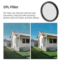 Objectif HD pour appareil photo de téléphone portable, filtre polarisant à clipser, filtre CPL portable 52 mm pour iPhone 16, accessoires pour appareil photo Xiaomi