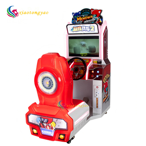 Simulateur de jeu de course automobile d'arcade personnalisable à monnayeur, avec cabinet métallique, pour centres de jeux, en anglais, 110V/220V - Product Image 3