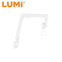Support mural pour moniteur à ressort à gaz pliable de qualité supérieure, OEM ODM, entièrement réglable, bras de moniteur mural médical pour écran de 13 à 24 pouces
