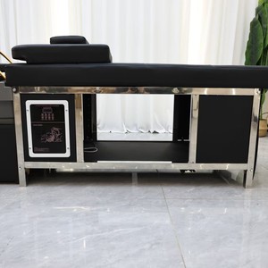 Fauteuil de lavage de cheveux moderne en cuir synthétique noir, démontable et assemblable, pour salon, salle de bain et hôtel, vente en gros - Product Image 4