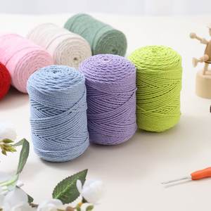 <span class=keywords><strong>Filo</strong></span> <span class=keywords><strong>per</strong></span> cucire pesante in cotone cavo tondeggiante da 2mm <span class=keywords><strong>per</strong></span> <span class=keywords><strong>uncinetto</strong></span> <span class=keywords><strong>borse</strong></span> cappelli fatti a mano filato fai da te - Product Image 3