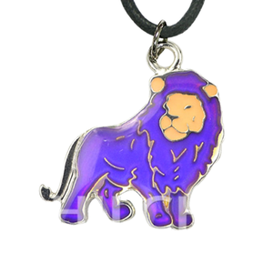 Lindo moda multicolor Cambio de aleación de zinc joyería estado de ánimo collar con colgante de León regalo - Product Image 1