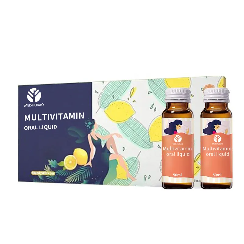 Wholesale customizable vegan multivitamin drink calcium magnesium with vitamin d3 oral solution customizable multivitamin drink
