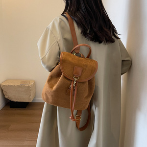 2025 nuevo bolso de ante para mujer, diseño, versátil, Simple Commuter Niche Design Backpack Trend - Product Image 2