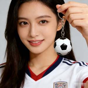 Vente en gros de porte-clés en PVC 3D Goldkyrin GK086, breloques pour sacs, souvenirs sportifs, Coupe du monde de football - Product Image 5