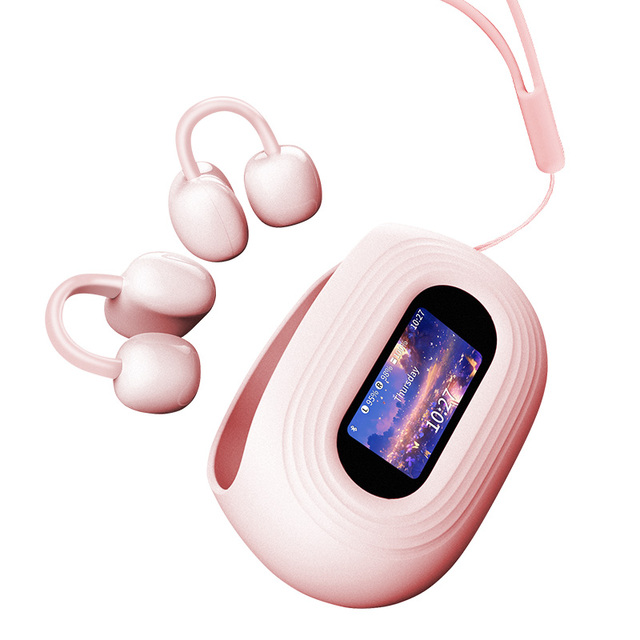 New Design Good Sound Headset A82 Ai Translator Smart Earphone with Full LED Color Touchscreen OWS BT Earphones for Daily Use