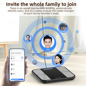 ユニークなカスタマイズ可能スマートスケールLED強化ガラス手持ち体重BMIスケール体脂肪スケール - Product Image 6