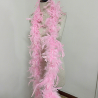 Vente en gros de 2 yards de boa en plumes de dinde de 40g, boa en plumes de marabout colorées pour costume de carnaval, fête, décoration DIY