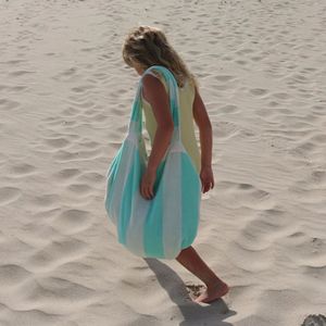 Tùy chỉnh phong cách mới 2-in-1 Tote Túi bãi biển Khăn gấp vào mang theo túi 100% cotton bãi biển Khăn - Product Image 4