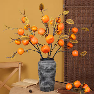 Branches de kaki artificielles Offre Spéciale branches de décoration intérieure de fruits maison salon décoration de jardin branche de plante - Product Image 5