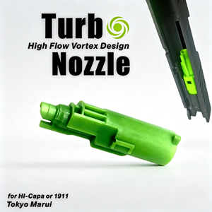 Boquilla de aire Turbo GBB para HiCapa 1911, diseño de vórtice de alto flujo, compatible con pistolas de gas Tokyo Marui <span class=keywords><strong>serie</strong></span> 1911 - Product Image 3