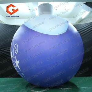 Ballon LED Gonflable à Changement de Couleur Télécommandé, Ballon LED Gonflable Lumineux pour Fête avec Impression de Logo Personnalisé pour Événement de Noël - Product Image 5