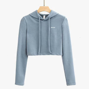 Ensemble en molleton bleu pour femme 2026 – <span class=keywords><strong>Sweat</strong></span> à capuche à manches longues et pantalon décontracté coupe régulière, deux pièces, couleur unie - Product Image 2