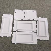 Présentoir à vêtements Gaojian en PVC acrylique écologique, pré-assemblé, 8 étagères, résistant à l'eau, moderne, autoportant et démontable